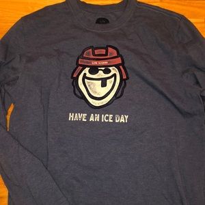 Life is good hockey tee
